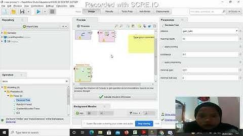 Penggunaan Software Rapid Miner dalam Penentuan Decision Tree Algoritma C4.5