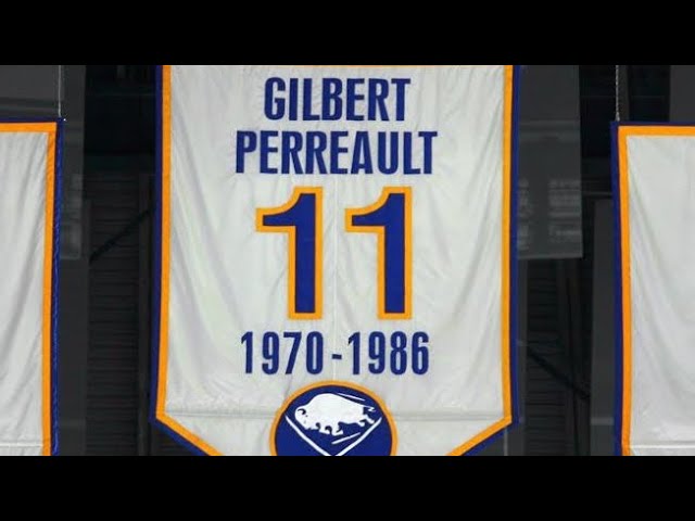 Gilbert Perreault centered French Connection line 