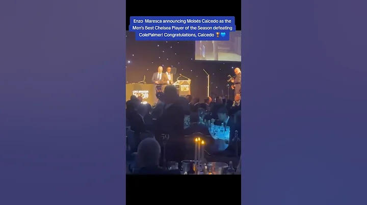 Enzo Maresca announcing Moise's Caicedo as the men's best #chelsea player of the season 🏆💙