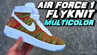 air force 1 flyknit mid multicolor