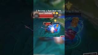 I Became a Raid Boss with 9999 Defense! 🛡️😤 #moba55creator #moba55ninja #mlbb #fyp #tigreal #argus