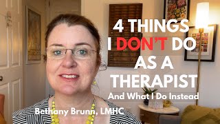 What I've Learned As A Therapist to Not Do In My Everyday Life   |   Therapy Tapas