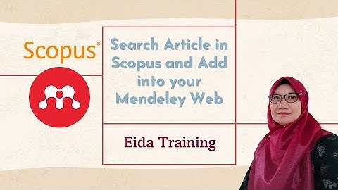 Search Scopus Article and Add into your Mendeley Web
