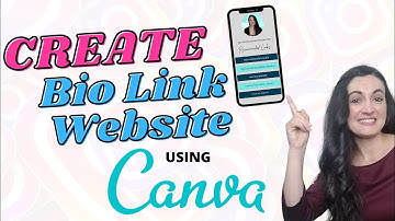 Create Bio Link Website using Canva