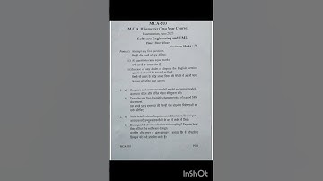 #MCA 2nd sem Software Engineering paper #RGPV university
