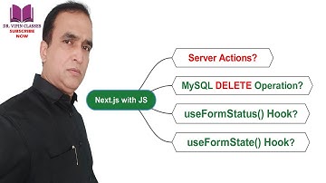 Next.js Server Actions - Delete Data from MySQL | Next JS Full Stack Course #41 | Dr Vipin Classes