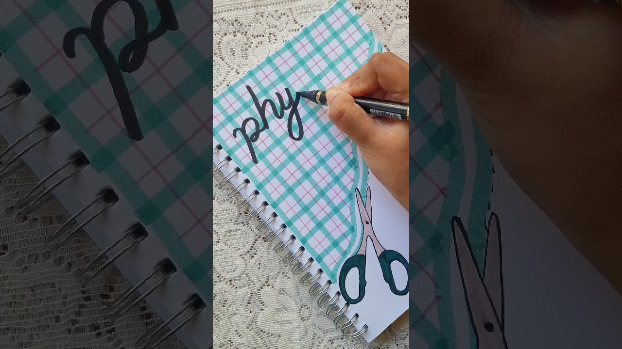 DIY Physics Notebook Cover ✨ | Aesthetic Study Art 
