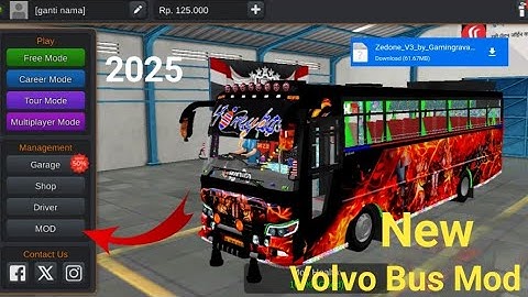 How To Add Volvo Bus Mod For Bussid 2025 For Bus Simulator Indonesia | Bus Mod Volvo
