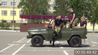 Разборка и сборка УАЗ курсантами ПВИ ВНГ Disassembly and assembly of the UAZ vehicle by cadets