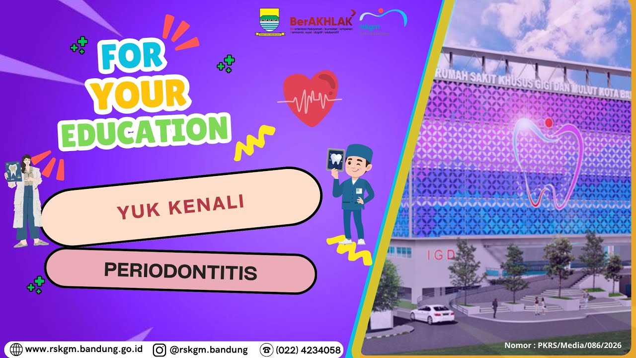 Halo sobat RSKGM!🥰🦷Jangan anggap remeh masalah periodontitis yaa! Yuk cegah sebelum semakin parah!