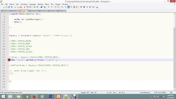 45  PHP Tutorial in Filipino Part 44 PDO Fetch Types