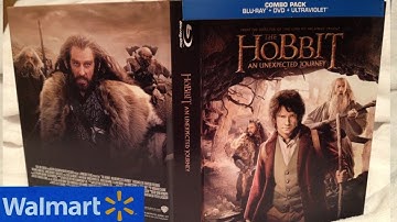 The Hobbit: An Unexpected Journey Walmart Exclusive Blu-ray/DVD DigiBook Unboxing - (2012)