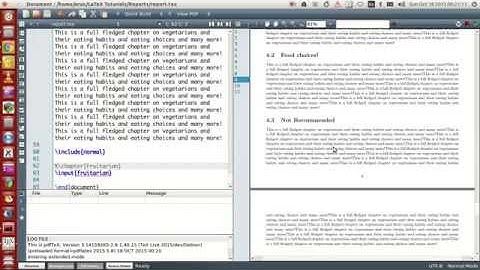 LaTeX Programming : 030 : Report Writing - include and input commands