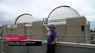 Historic photo from Thursday, June 9, 2022 - Original astronomy domes at York University - Allan I. Carswell Astronomical Observatory in York University