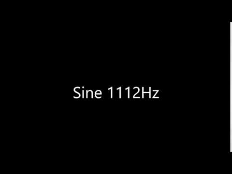 Sine 1112Hz Audio