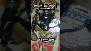 Combo Rod Iroly Orochi Gen 1 With Reel Iroly Azura 2000 Hg @AnglerTulangan#shorts #mancing