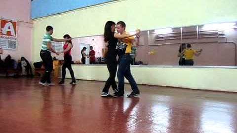 !треня Zouk - Слава и Оксана in dance studio DancA 26 12 14 титаник