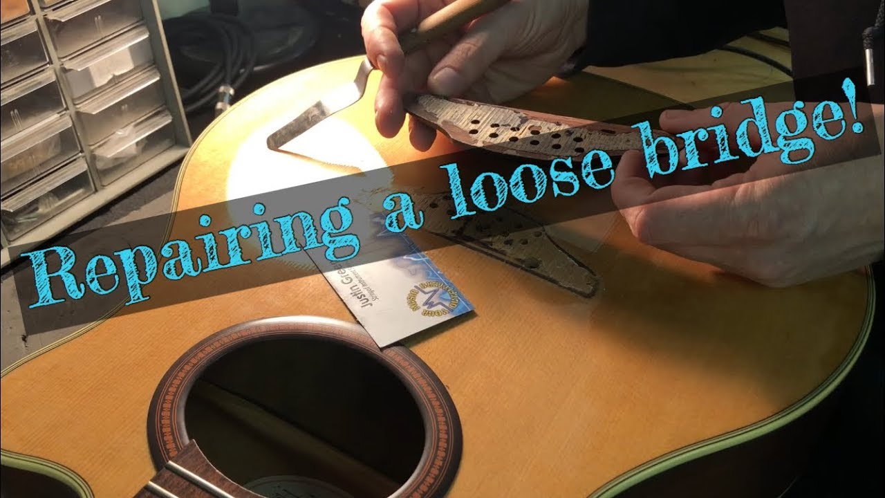 Repairing A Loose Guitar Bridge! YouTube