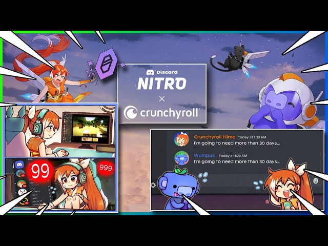 Crunchyroll X Discord NITRO promotion (1 MONTH FREE NITRO ALL YOU