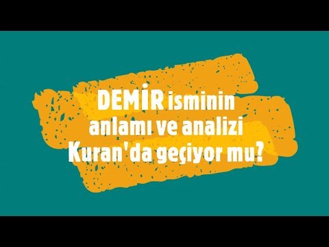 DEMİR İsminin Anlamı ve Analizi Nedir?