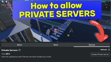 HOW TO ALLOW PRIVATE SERVERS FOR YOUR OWN ROBLOX GAME