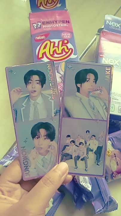 Dapet photo strip Nabatic X ENHYPEN yeay🔥🔥 #enhypen #sunghoon #jungwon #jake