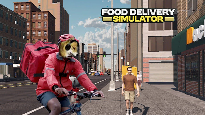 Virei entregador de comida por 24hrs - Food Delivery Simulator