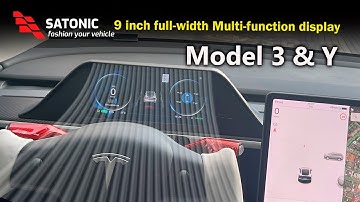 SATONIC 9-Inch Multi-Function Display for Tesla Model 3 & Y | Model S Style Upgrade!