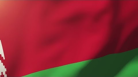 4K Belarus flag waving in the wind. Looping sun rises style. Animation loop Stock video