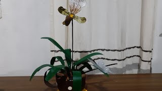 Orquidea Sapatinho Parte 1 (reciclagem/artesanato/garrafa pet)