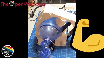 Third ventilator prototype from OpenVent - one-arm lever