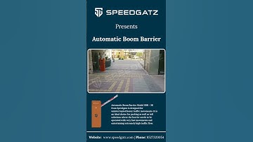 SPEEDGATZ Presents Automatic Boom Barrier | High Speed Barrier at #society