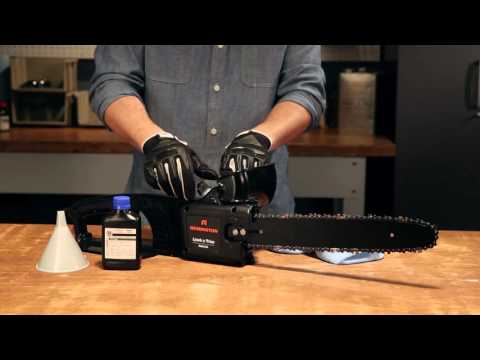 How to Add Bar and Chain Oil to Your Electric Chainsaw