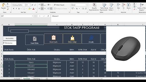 4-Excelde Profesyonel Stok Takip Programı Tasarlıyor ve yapıyoruz 4 (Resim ekle -  ön izle)
