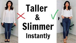 Styling Tips To Look Taller & Thinner INSTANTLY *Game Changing*