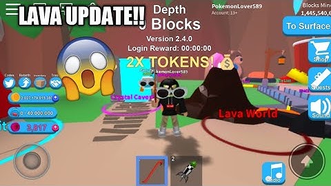 NEW LAVA WORLD UPDATE! + CODES | Roblox Mining Simulator