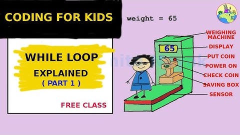 #SubhaUtuber Coding for kids | While Loop Explained | How Weighing Machine Works
