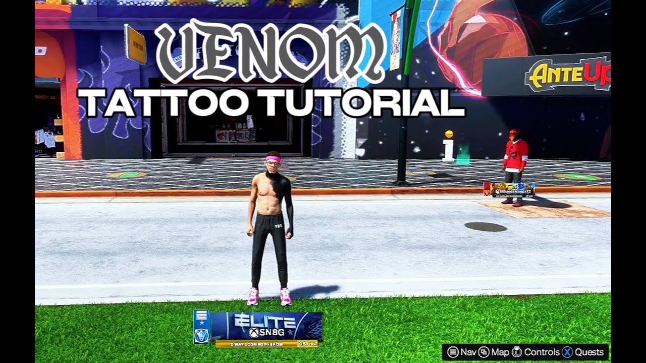 NBA 2K25 Best Tattoo Tutorial 🕷 VENOM Ink Design Step by Step | BOTH CURRENT N NEXT GEN!