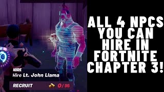 Fortnite All NPCs you can Hire in Chapter 3 Season 1! Hire these NPCs to get Victory Royale!