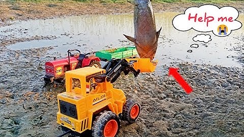 Rc jcb Eicher tractor fish Helping Video | fish cartoon |tractor cartoon || @KeepVilla @CSTOY