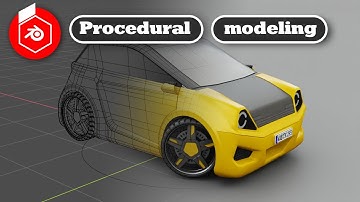 create high quality meshes with procedural modeling in blender
