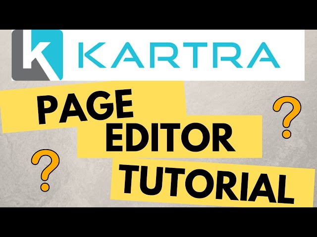 Kartra Page Editor | FULL Demo + Tutorial 2020