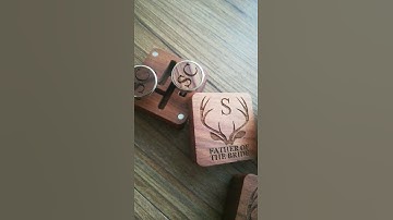 Customized Cufflinks; Personalized Wood Cufflinks, Wedding Groom Gift, Unique Groomsman Gift