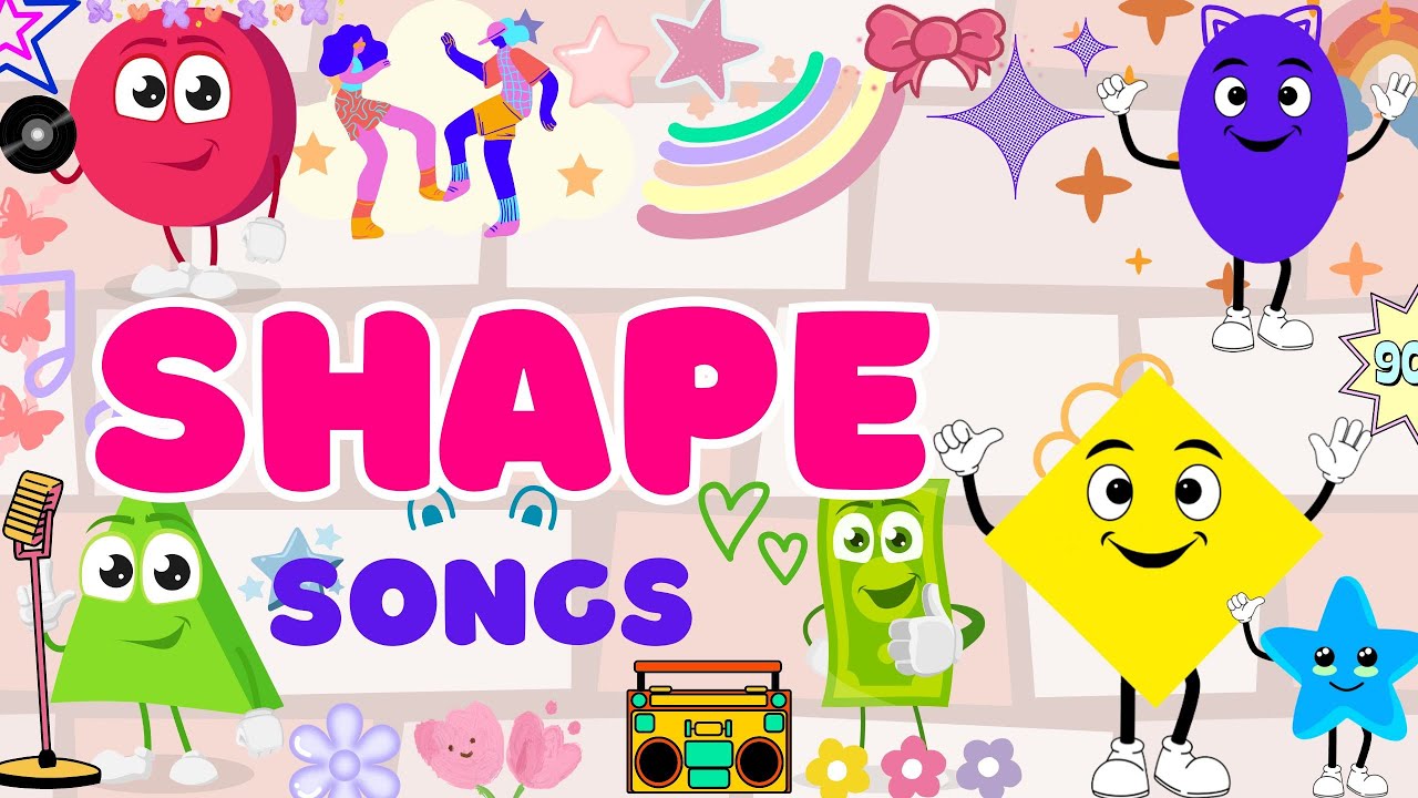 SHAPE SONGS FOR KIDS | LEARN SHAPES | COLORFUL LEARNING | ABCKIDSTV ...