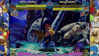 【MVC】Gambit combos MARVEL vs CAPCOM  Fighting Collection  ガンビット コンボ