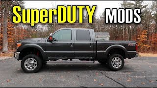 BEST 3 MODS for the 2016 FORD F250 Lariat FX4 SUPERDUTY  Truck Vlog