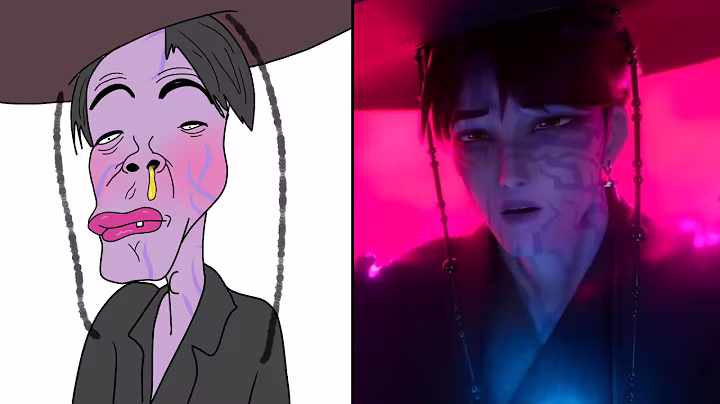 Saja boys Vs Huntrix - KPop Demon Hunters Funny Drawing Meme