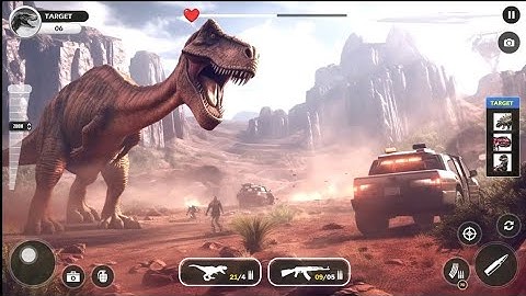 Real Dinosaur Hunter - Dino Hunter 3D - Dinosaur Game Fps - Android Gameplay