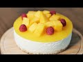 マンゴーレアチーズケーキの作り方☆How To Make No-Bake mango Cheesecake