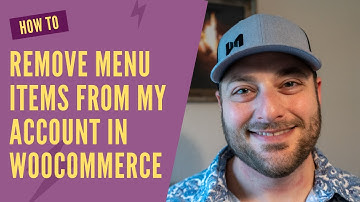 How to remove menu items from My Account in WooCommerce